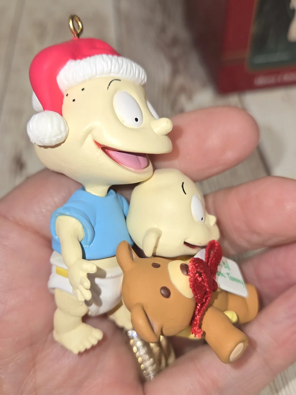 1999 Rugrats Christmas Ornament Carlton Cards Tommy Dil Nickelodeon w/ Box
